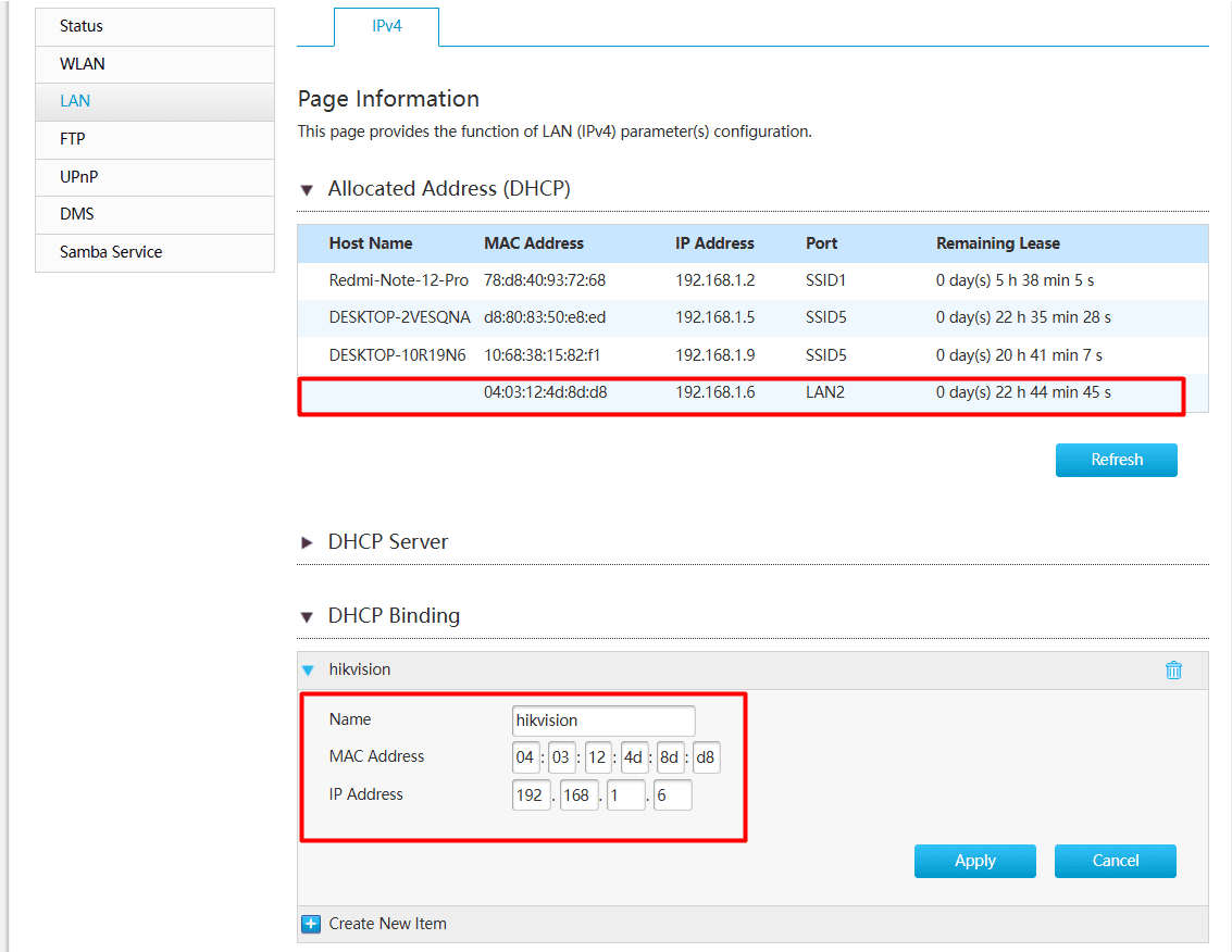 Hikvision FTP Configuration